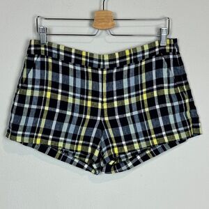 Joie Plaid Linen Merci Short Shorts 6